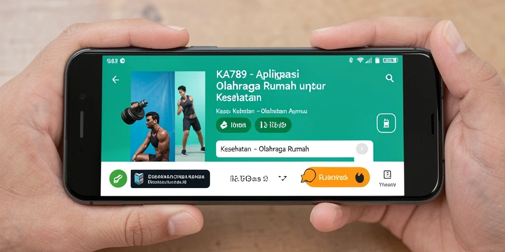 Antarmuka KA789 menampilkan berbagai opsi olahraga di rumah.