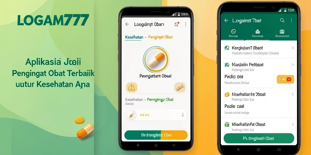 Antarmuka LOGAM777 yang ramah pengguna untuk pengingat obat.