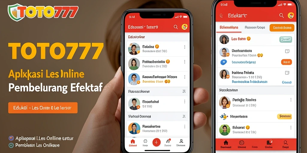 Antarmuka aplikasi TOTO777 yang ramah pengguna untuk Les Online.